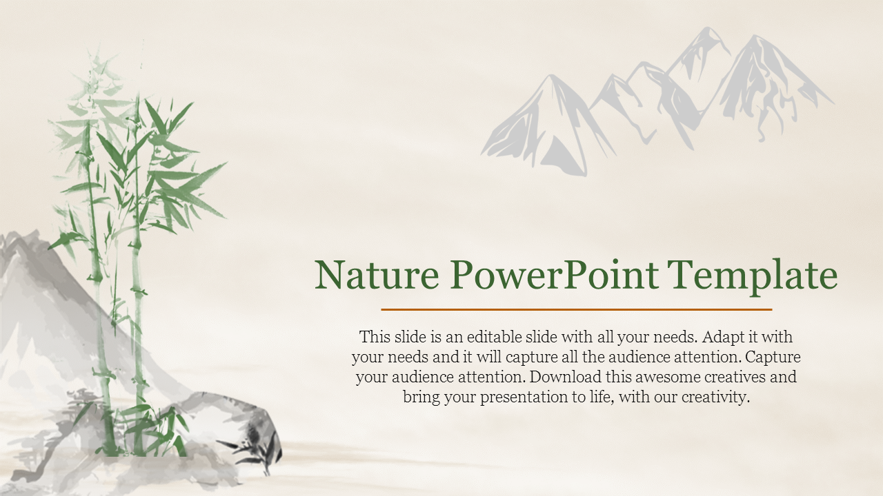 Elegant Nature PowerPoint Template and Google Slides
